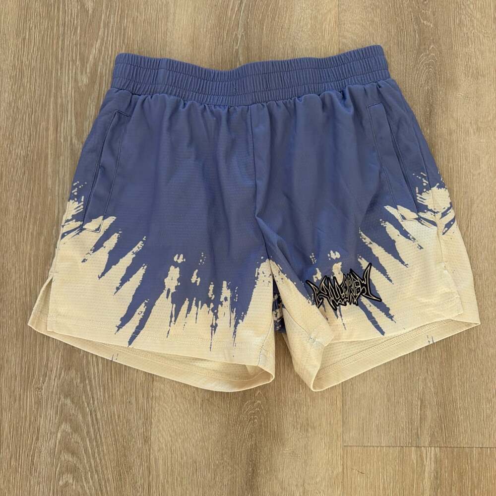 Kill Crew Women's Mesh Shorts Blue Mesh Gym Training Size M (40)